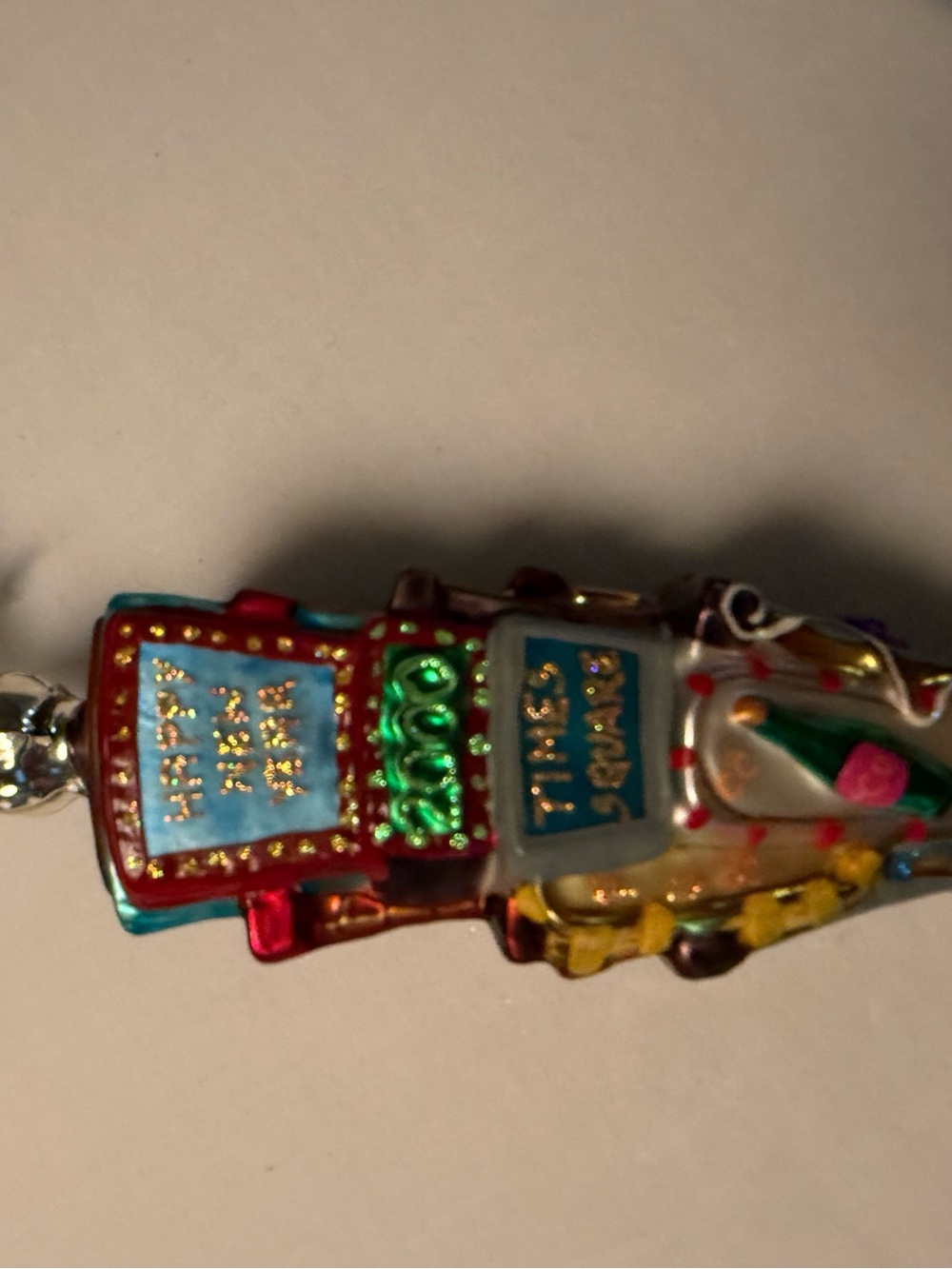 Christopher Radko Red Gold Blue Multicolor Hapoy New Year 2000 - Picture 4 of 4